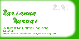 marianna murvai business card